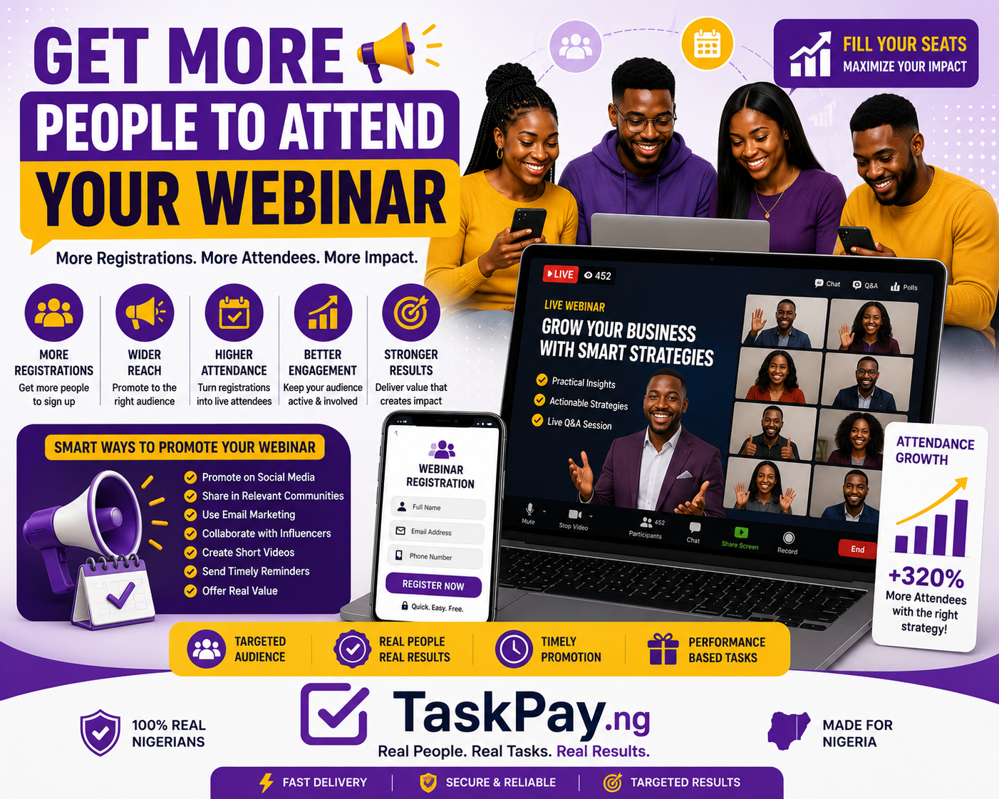 How to Get More People to Attend Your Online Event or Webinar in Nigeria